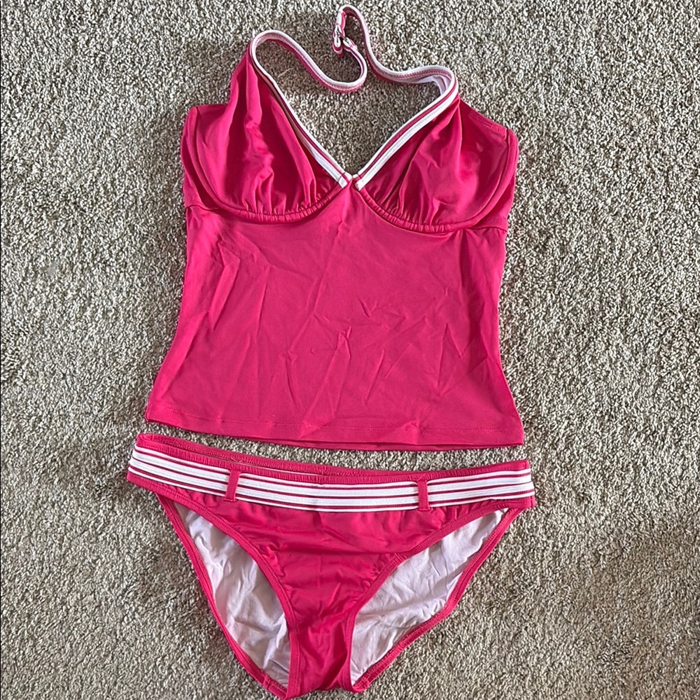 Pink Tankini Swimsuit Set